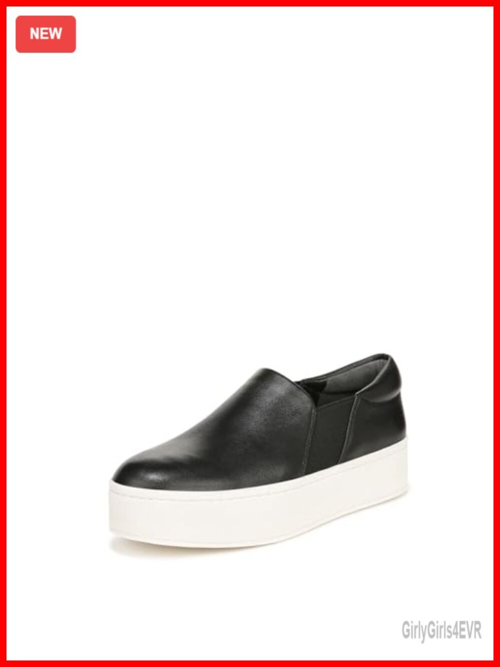 Warren Platform Slip-On Sneaker Leather Cushioned Insole Casual